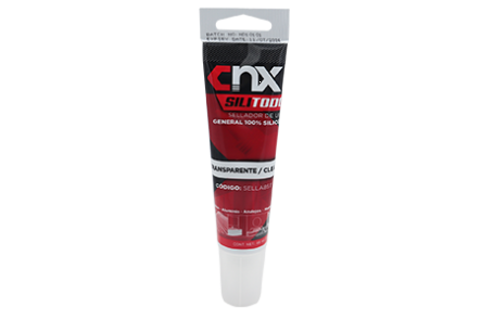 Sellador de Uso General 100% Silicon 85ml Transparente, Cnx SELLA85T