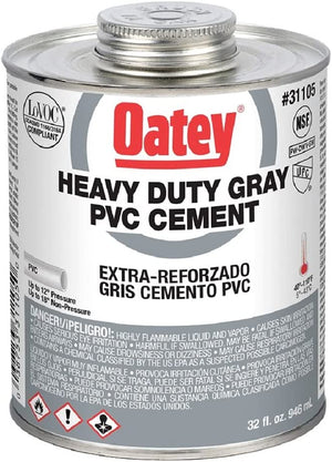Cemento P/PVC Gris 946ML (32 OZ) Oatey 31105