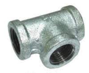 Tee Reducida Galvanizada 1" - 3/4" B&K 4668