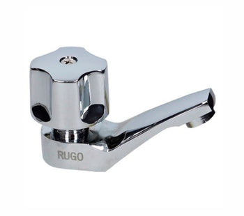 Juego Llaves Individuales para Lavabo Cromado Maneral Tauro, Rugo 16-Q