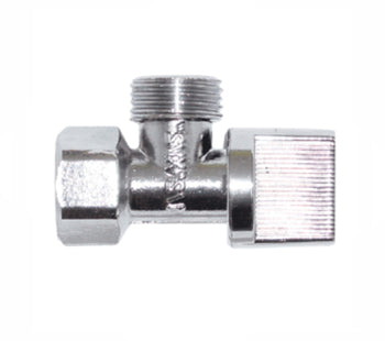 Llave de Control Angular Acabado Satinado Rugo 25-E