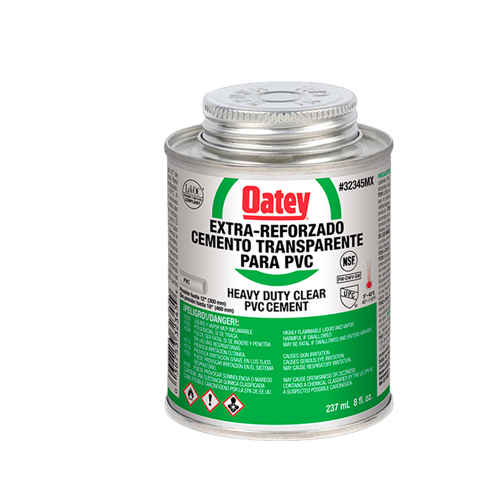 Cemento P/PVC Verde Extra Reforzado 237ML ( 8 OZ) Oatey 32345 ...
