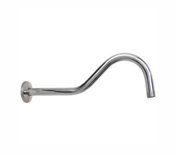 Brazo para Regadera Largo y Chapetón Acero Inoxidable Rugo 45BA