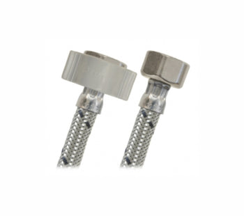 Alimentador Para Lavabo 1/2" x 1/2" x 40cm, Acero Ultra, Coflex AL-A40