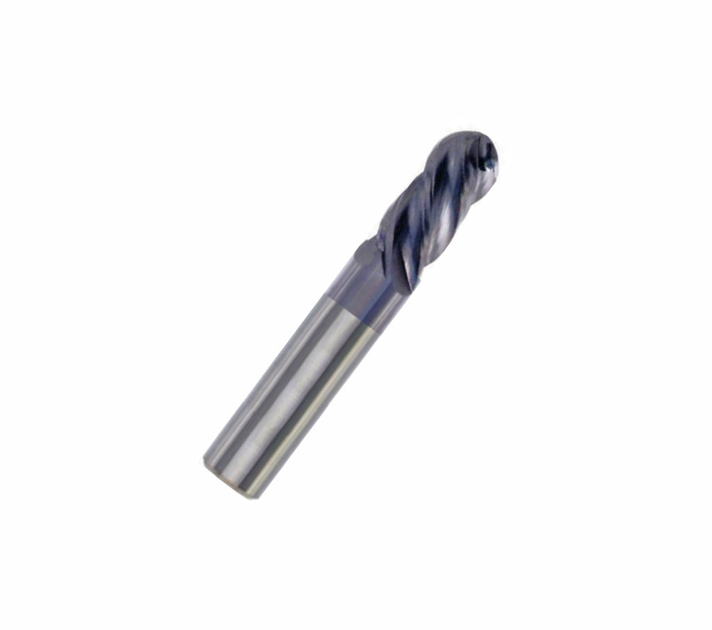 Cortador Vertical Bola Carburo 1/2" 4 FLT 1/2" x 1/2" x 1" x 3" Brillante Cleveland C142132