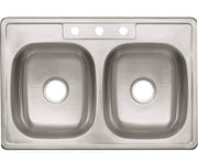 Tarja Doble Acero Inox 201 Calibre 22, 84x48 3 Perf, Meer TD8448.