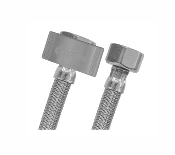 Alimentador para Lavabo 1/2" x 1/2" x 40 cm Vinilo Platino Coflex VL-A40