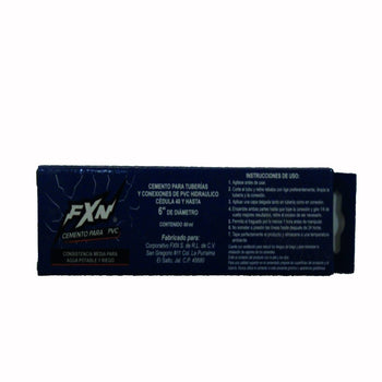 Cemento para PVC Azul Tubo 2 oz/60 ml FXN CEM-2012